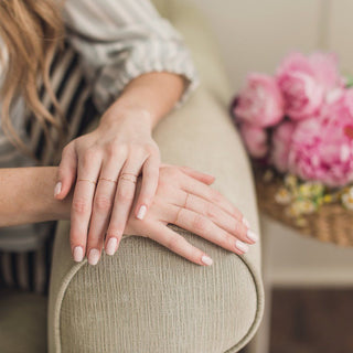 Skinny Stacking Ring, 14k Gold - Honeycat Jewelry