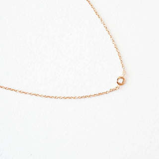 Solo Bezel Necklace - Honeycat Jewelry