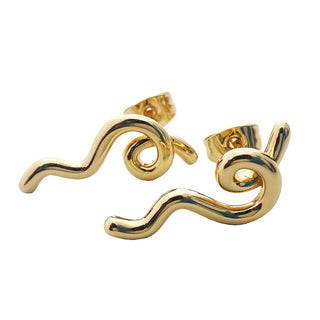 Squiggle Earrings - Honeycat Jewelry