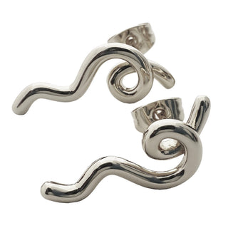 Squiggle Earrings - Honeycat Jewelry