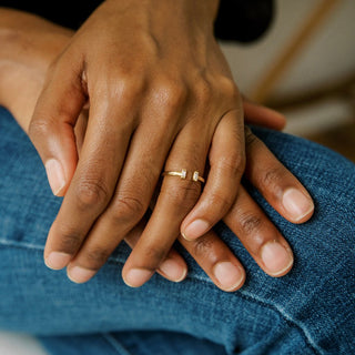 Stevie Baguette Ring - Honeycat Jewelry