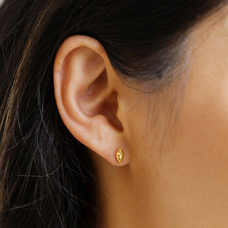 Strawberry Stud Earrings - Honeycat Jewelry