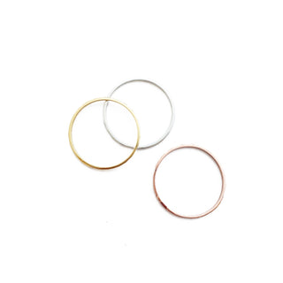 Super Skinny Hammered Stacking Ring Trio - Honeycat Jewelry