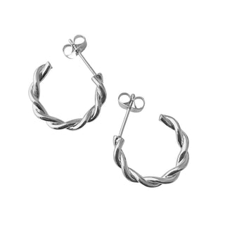 Thick Twist Hoops - Honeycat Jewelry