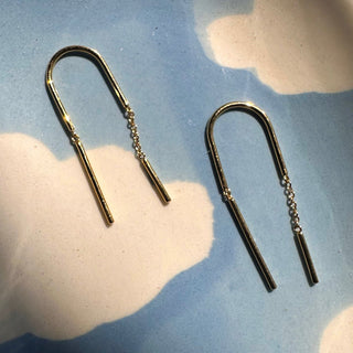 Threader Duo Earrings - Honeycat Jewelry