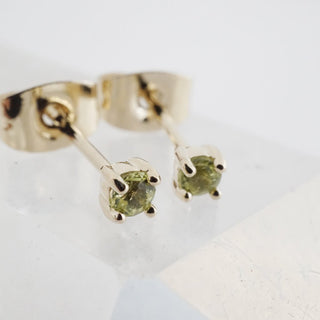 Tiny Birthstone Studs - Honeycat Jewelry