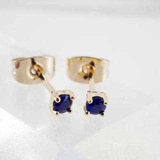 Tiny Birthstone Studs - Honeycat Jewelry