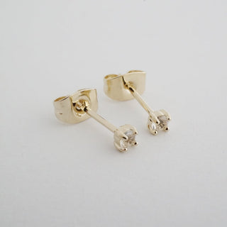 Tiny Birthstone Studs - Honeycat Jewelry