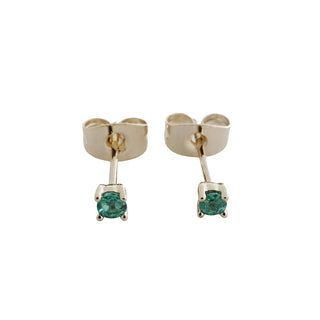 Tiny Birthstone Studs - Honeycat Jewelry