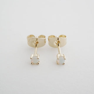 Tiny Birthstone Studs - Honeycat Jewelry