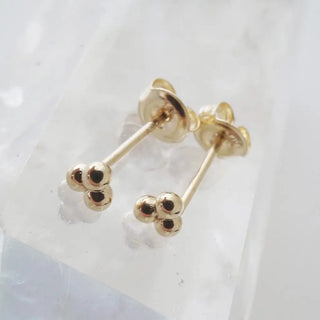 Trinity Ball Studs, 14k Gold – Honeycat - Main Image