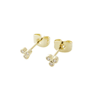 Trinity Crystal Stud Earrings - Honeycat Jewelry