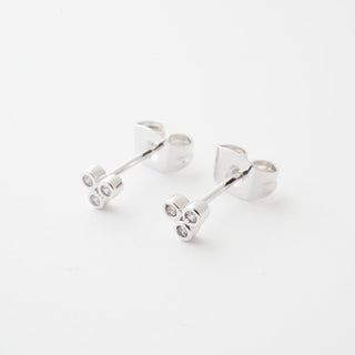 Trinity Crystal Stud Earrings - Honeycat Jewelry