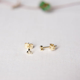 Trinity Crystal Stud Earrings - Honeycat Jewelry