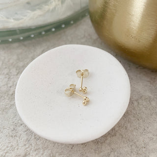 Trinity Ball Stud Earrings