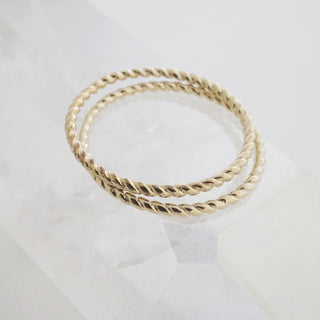 Twisted Rope Rings - Honeycat Jewelry