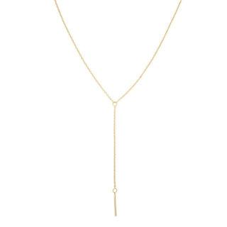 Whisper Thin Lariat Bar Necklace - Honeycat Jewelry