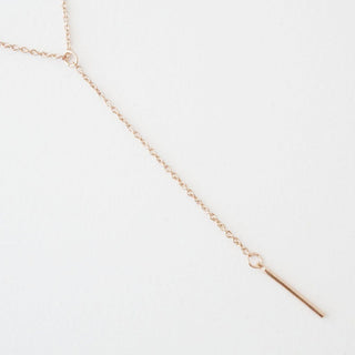 Whisper Thin Lariat Bar Necklace - Honeycat Jewelry