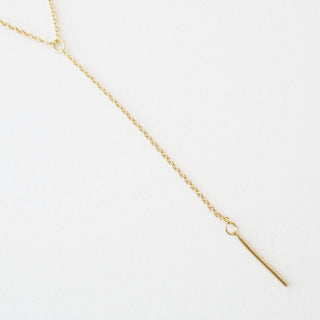 Whisper Thin Lariat Bar Necklace - Honeycat Jewelry