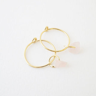 Wishing Crystal Hoop Earrings - Honeycat Jewelry