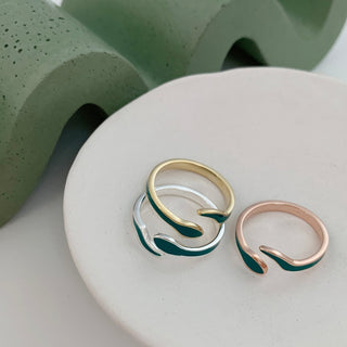 Wraparound Snake Ring - Honeycat Jewelry