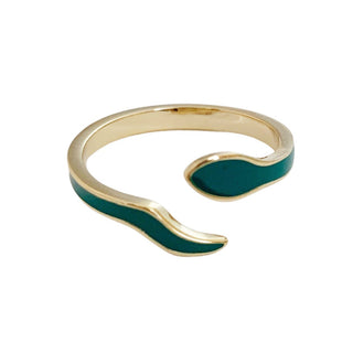 Wraparound Snake Ring - Honeycat Jewelry