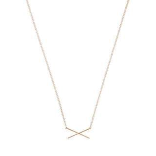 X Bar Necklace - Honeycat Jewelry