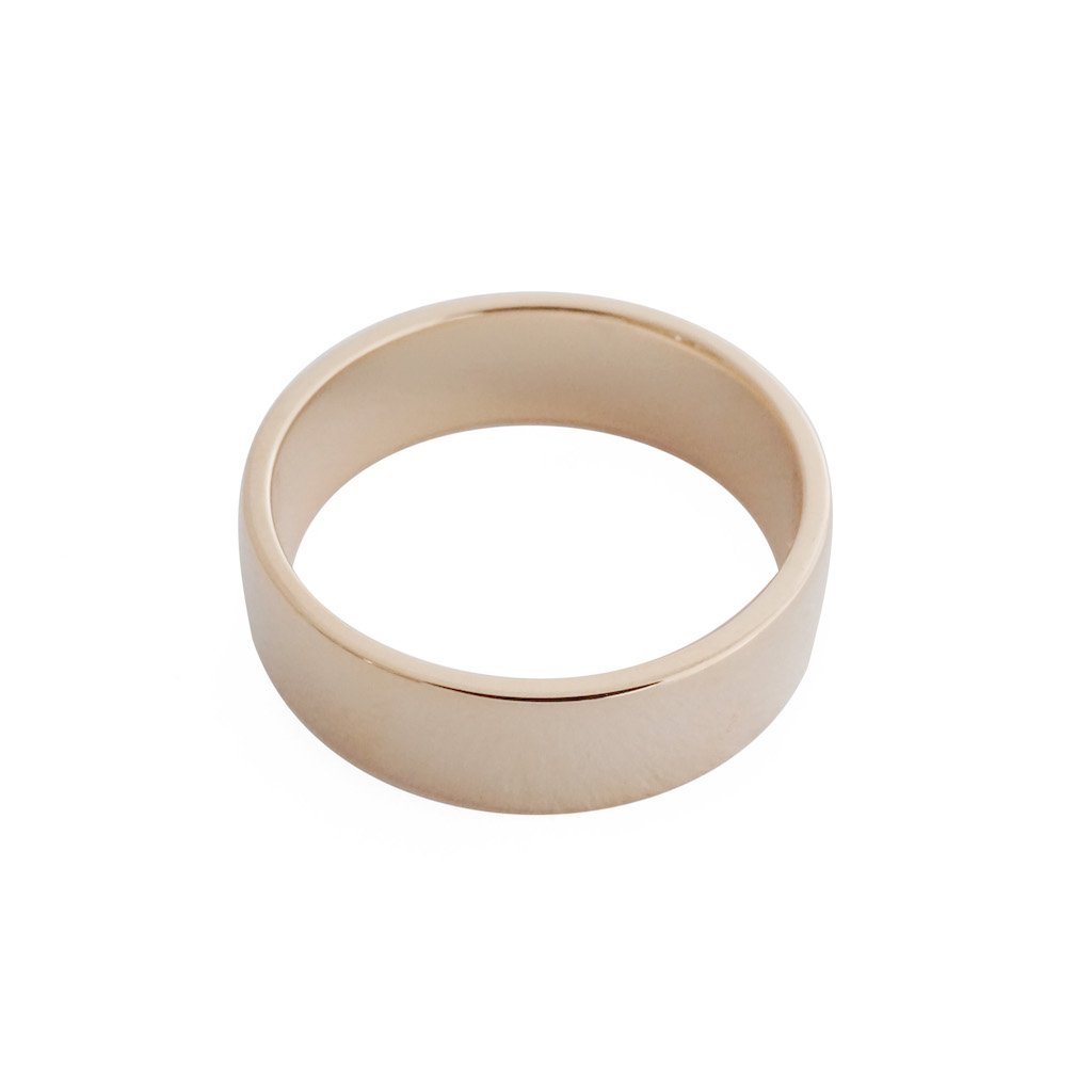 Bold Band Ring Rings HONEYCAT Jewelry Rose Gold 5 