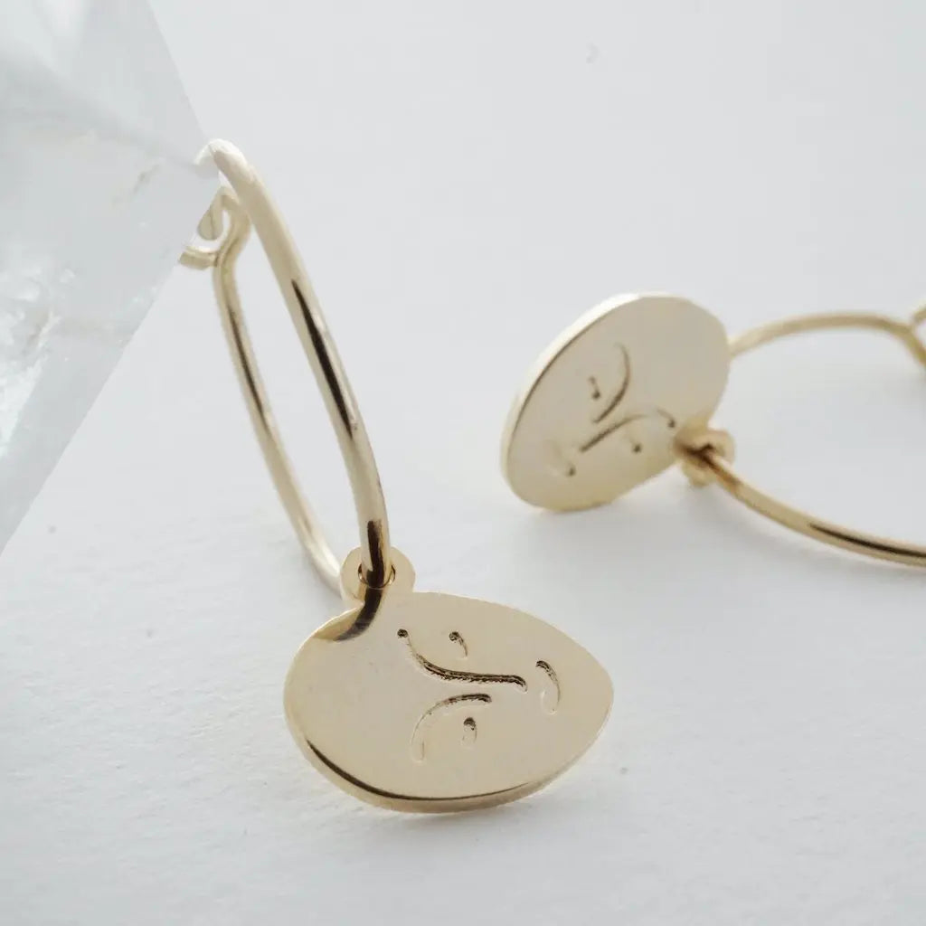 Magic Charm Face Hoops Earrings HONEYCAT Jewelry 