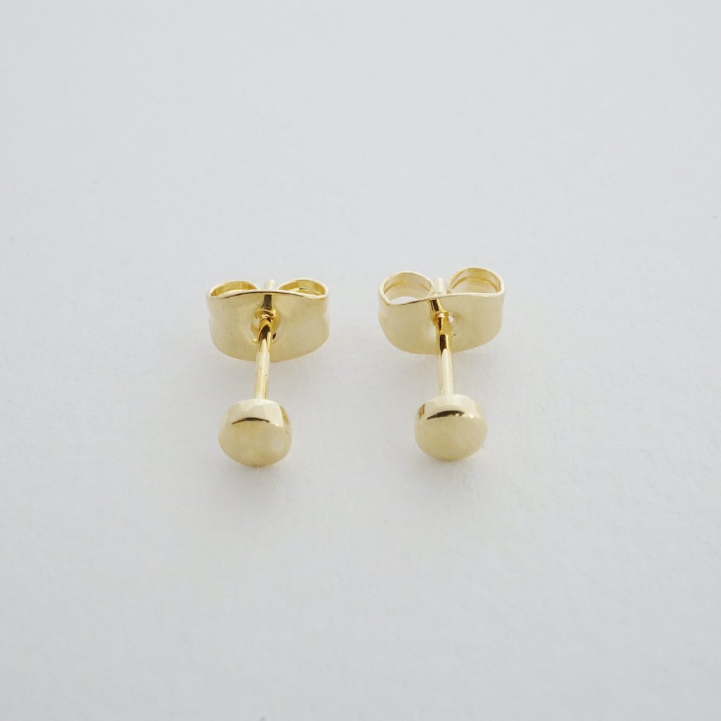 Mini Circle Stud Earrings Earrings HONEYCAT Jewelry Gold 