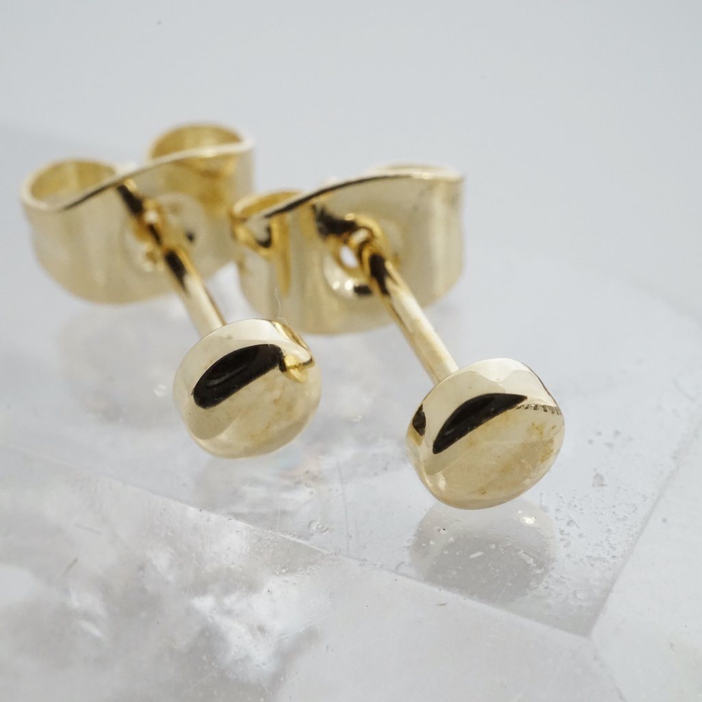 Mini Circle Stud Earrings Earrings HONEYCAT Jewelry 