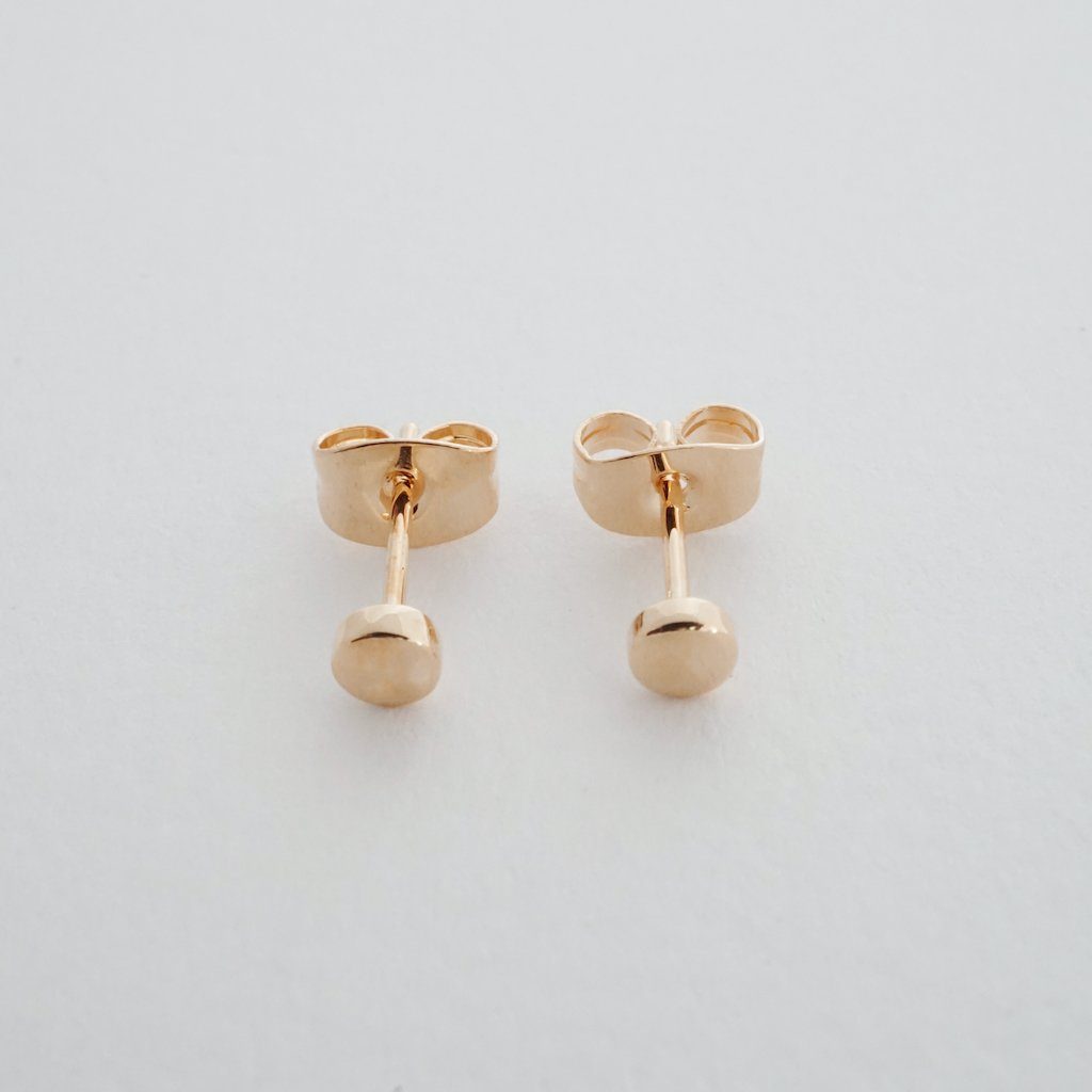 Mini Circle Stud Earrings Earrings HONEYCAT Jewelry 
