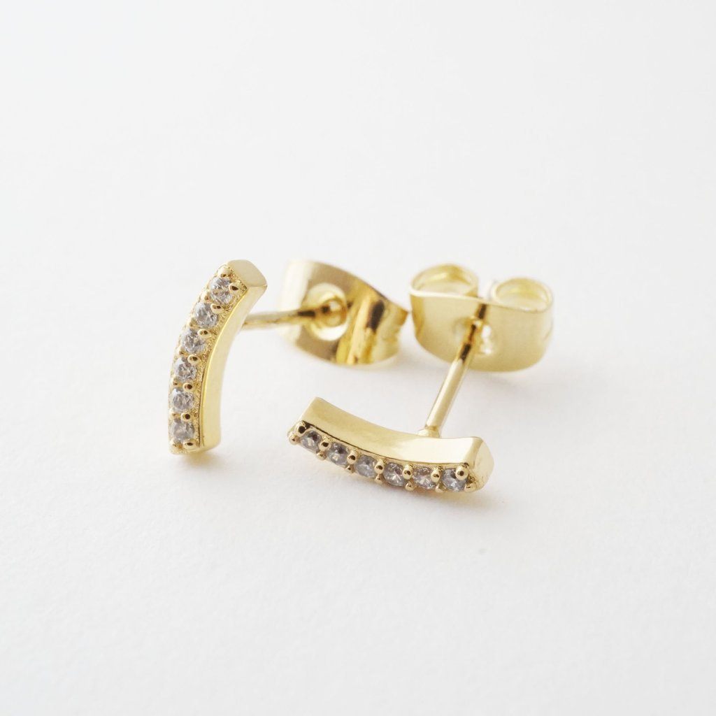 Crystal Arc Earrings Earrings HONEYCAT Jewelry 