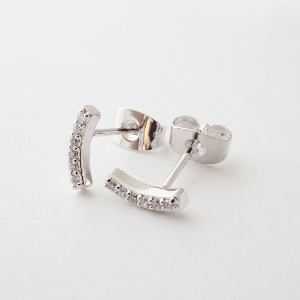 Crystal Arc Earrings Earrings HONEYCAT Jewelry 