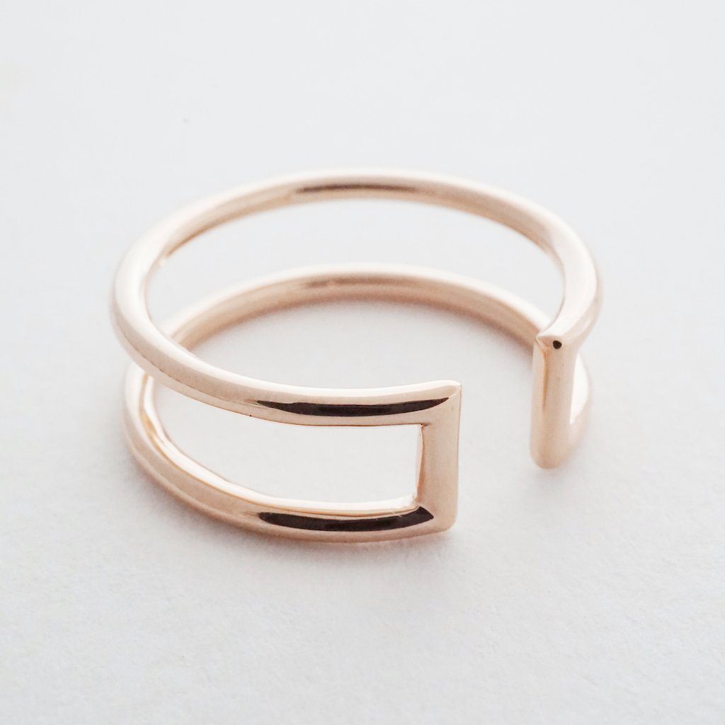 Double Stack Ring Rings HONEYCAT Jewelry 