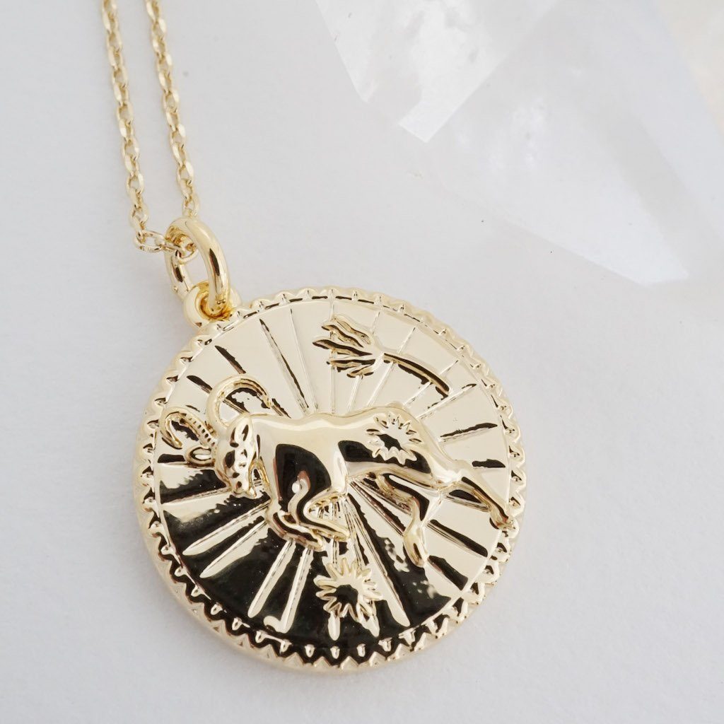 Chinese Zodiac Coin Necklace by HONEYCAT Jewelry