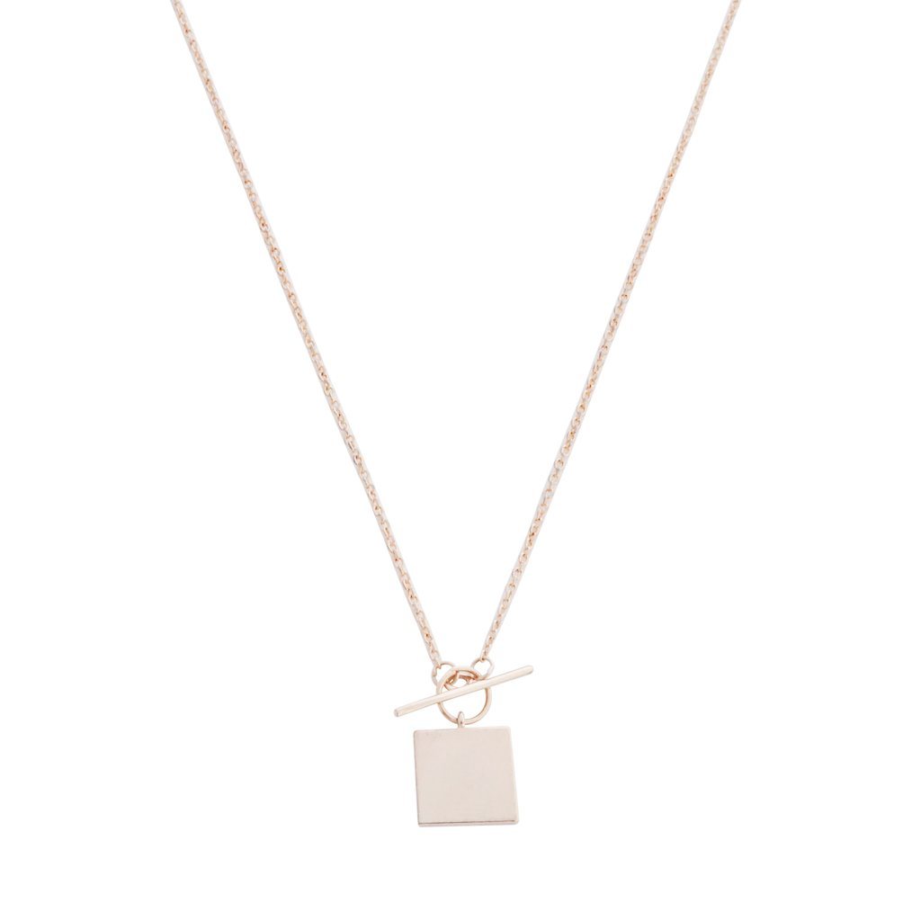 Gwyneth Toggle Necklace Necklaces HONEYCAT Jewelry Rose Gold 