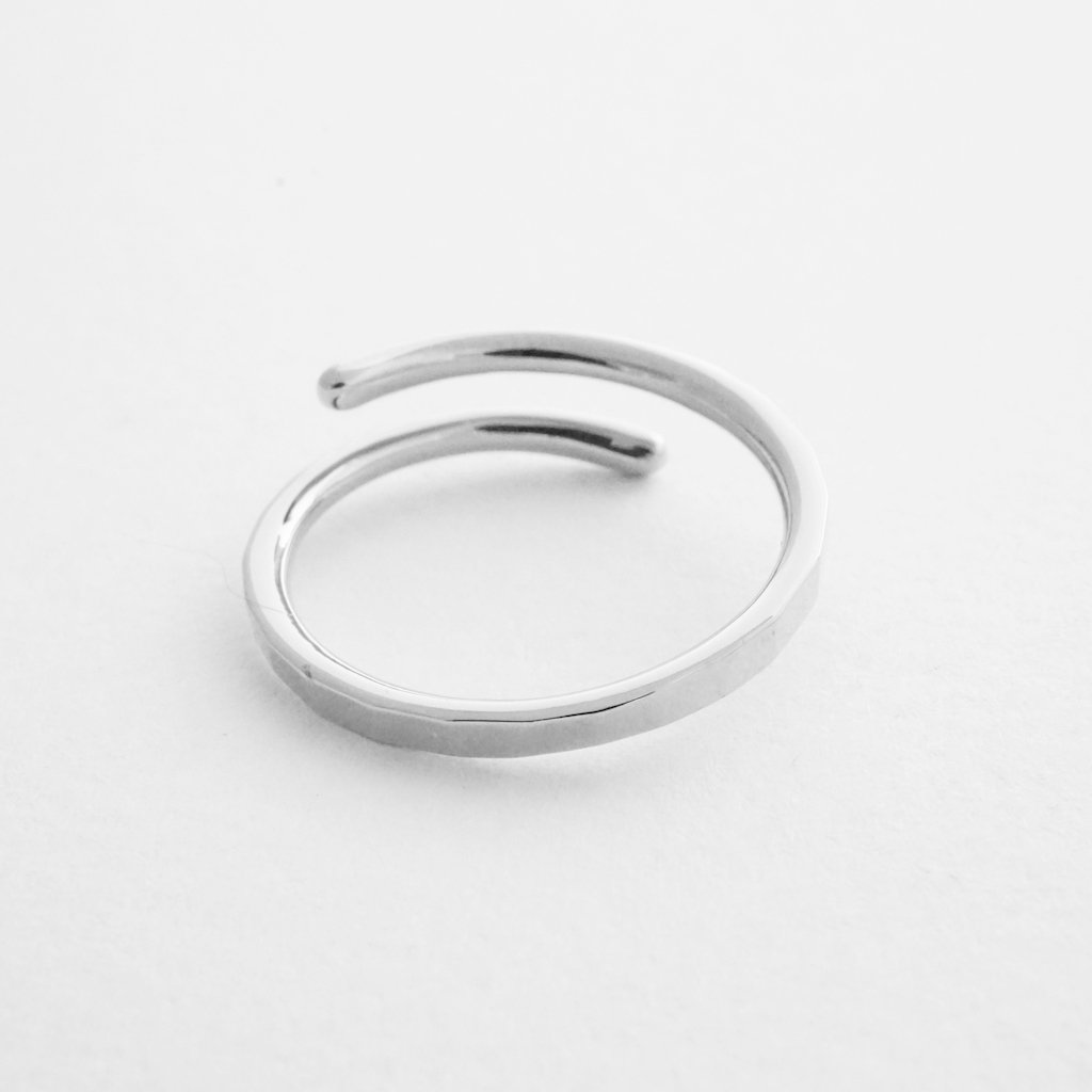Hammered Marigold Wrap Around Ring Rings HONEYCAT Jewelry 