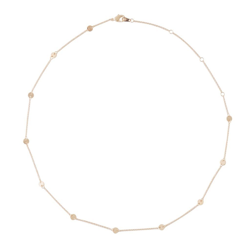 Milky Way Disc Chain Necklace Necklaces HONEYCAT Jewelry 
