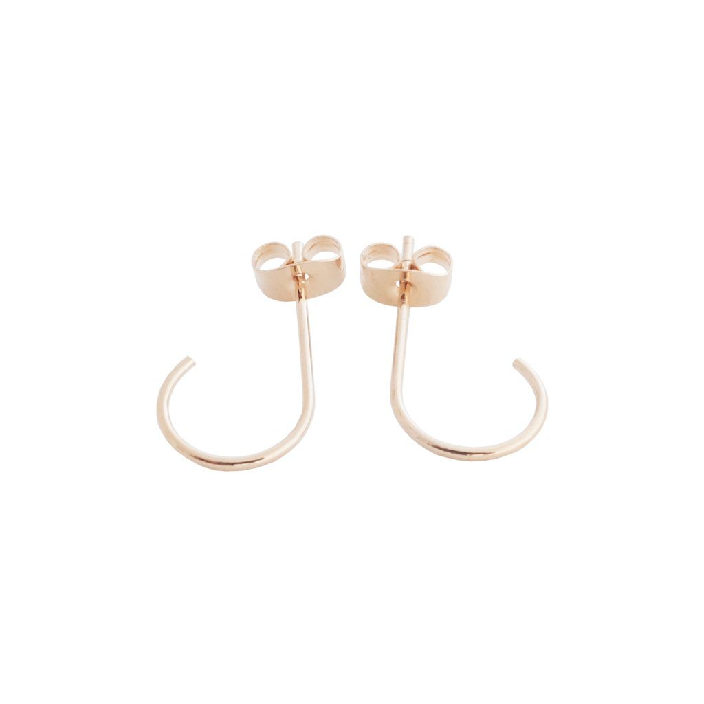 Mini Everyday Hoops Earrings HONEYCAT Jewelry Rose Gold 