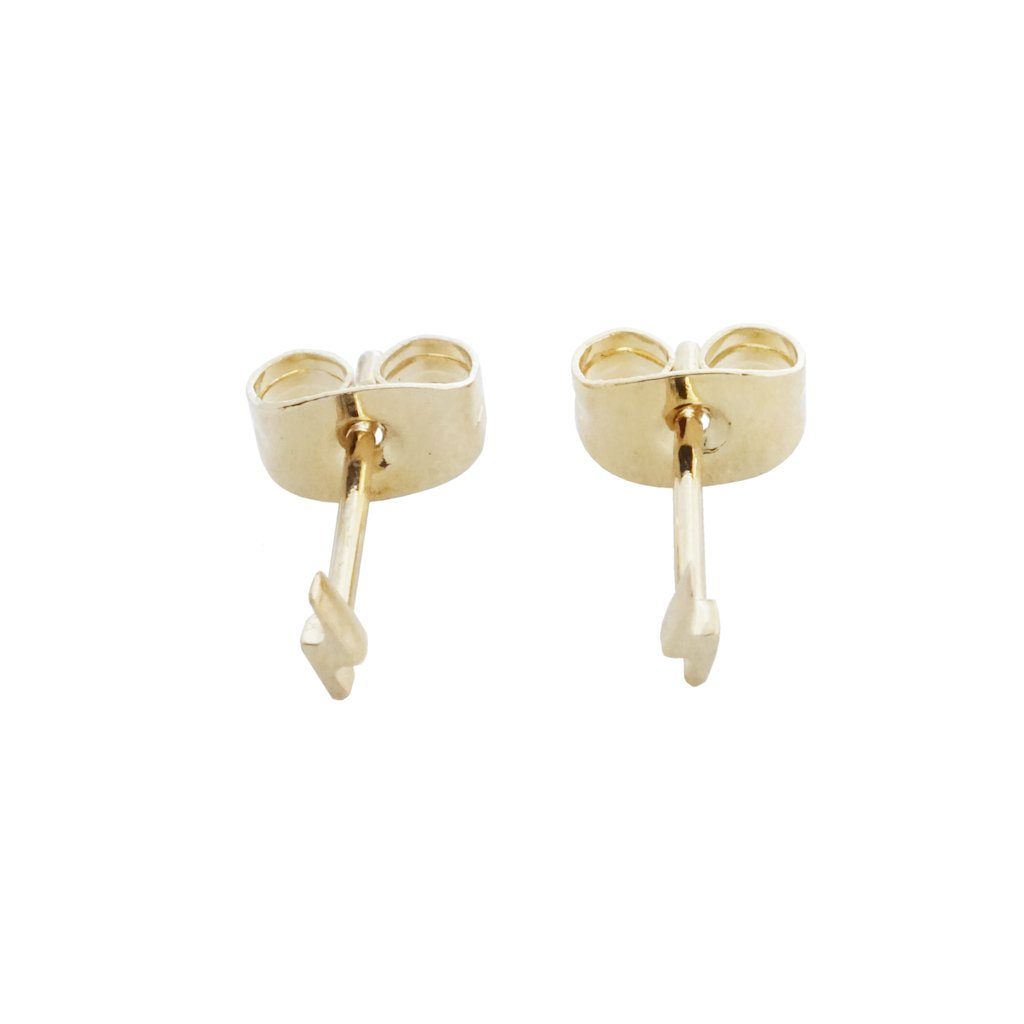 Mini Lightning Stud Earrings Earrings HONEYCAT Jewelry Gold 