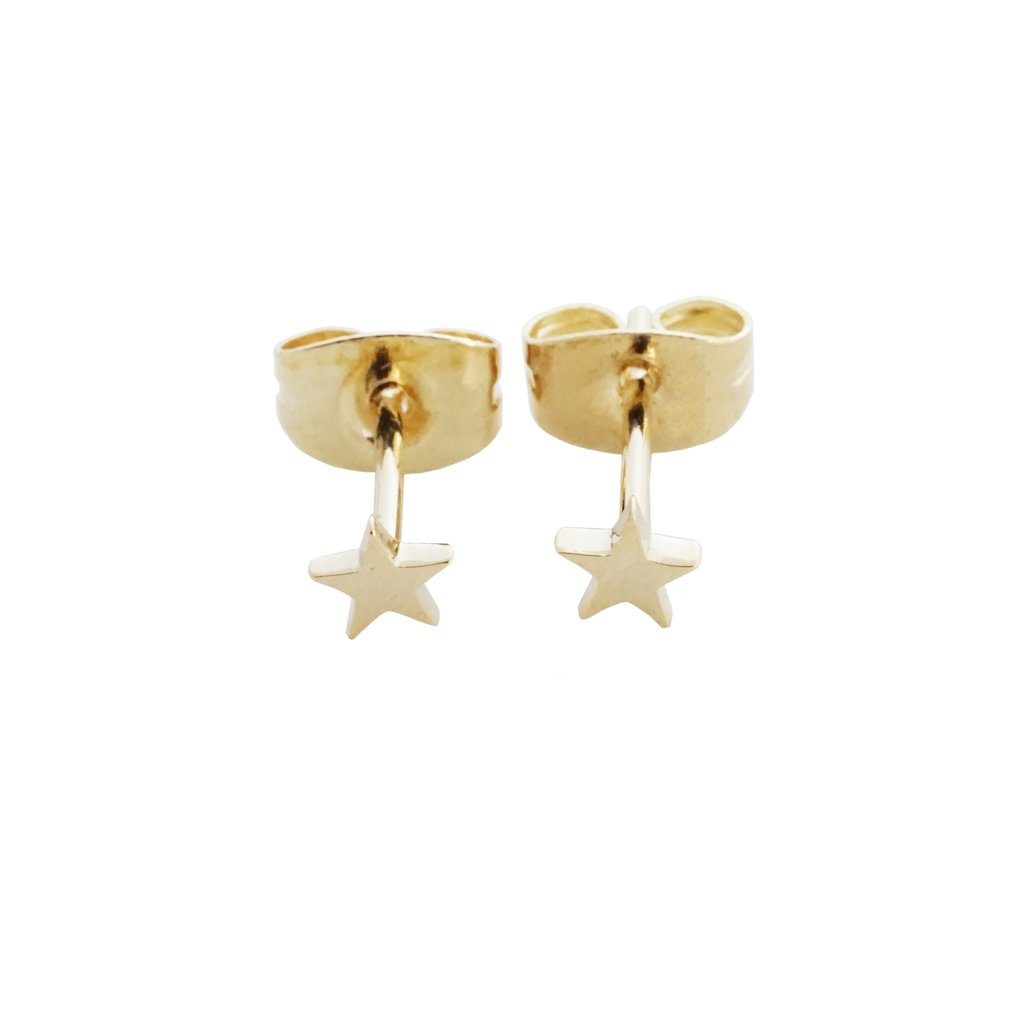 Mini Star Stud Earrings Earrings HONEYCAT Jewelry Gold 