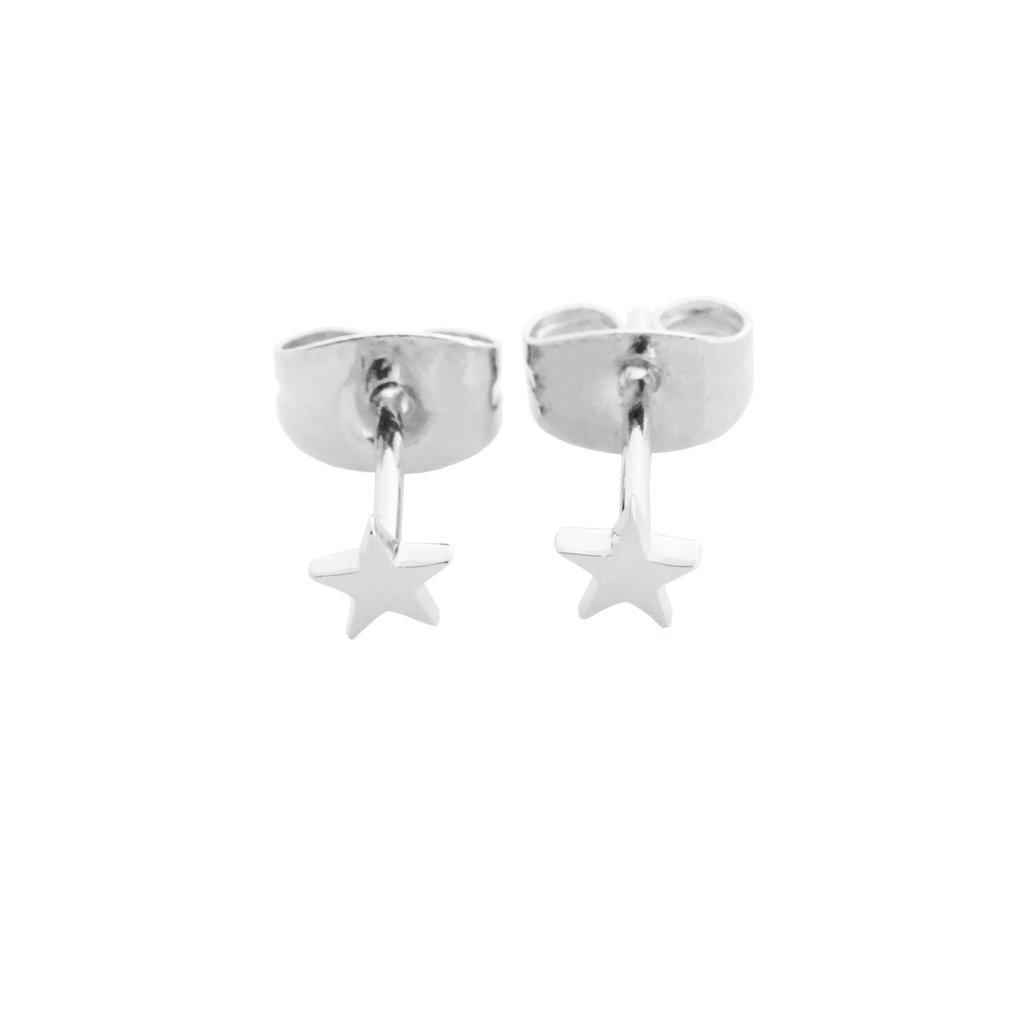 Mini Star Stud Earrings Earrings HONEYCAT Jewelry Silver 