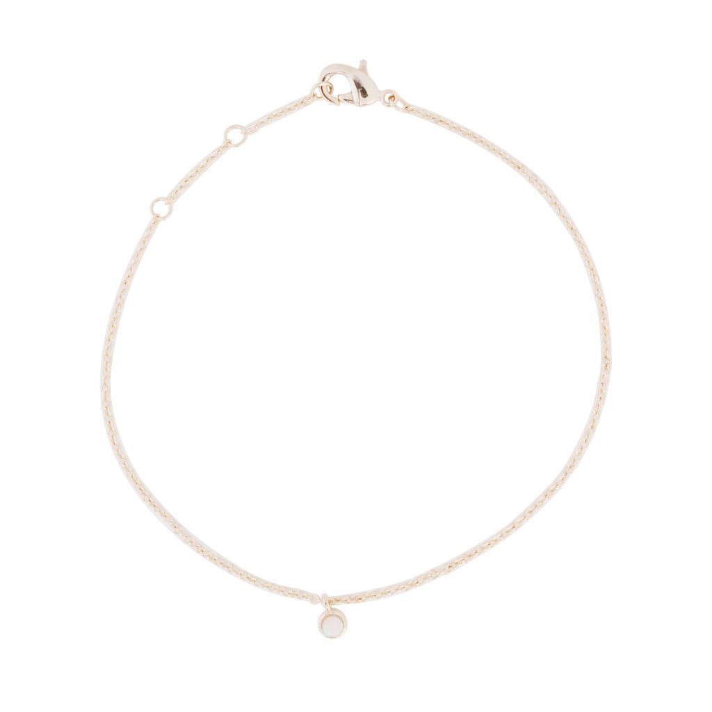 Opal Bezel Set Bracelet Bracelets HONEYCAT Jewelry Rose Gold 