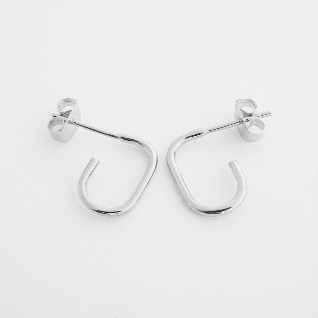 Paulette Oblong Hoops Earrings HONEYCAT Jewelry 