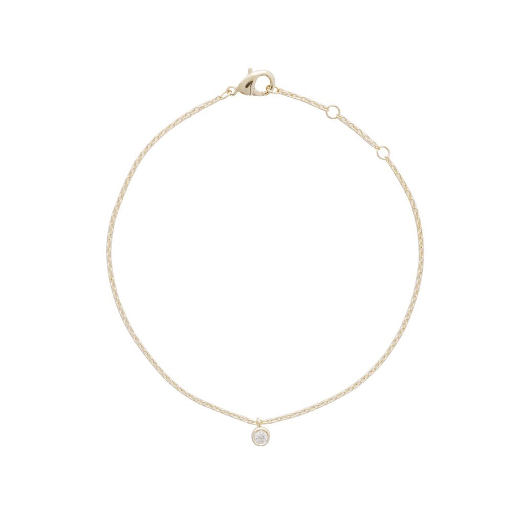Petite Solitaire Bracelet Bracelets HONEYCAT Jewelry Gold 