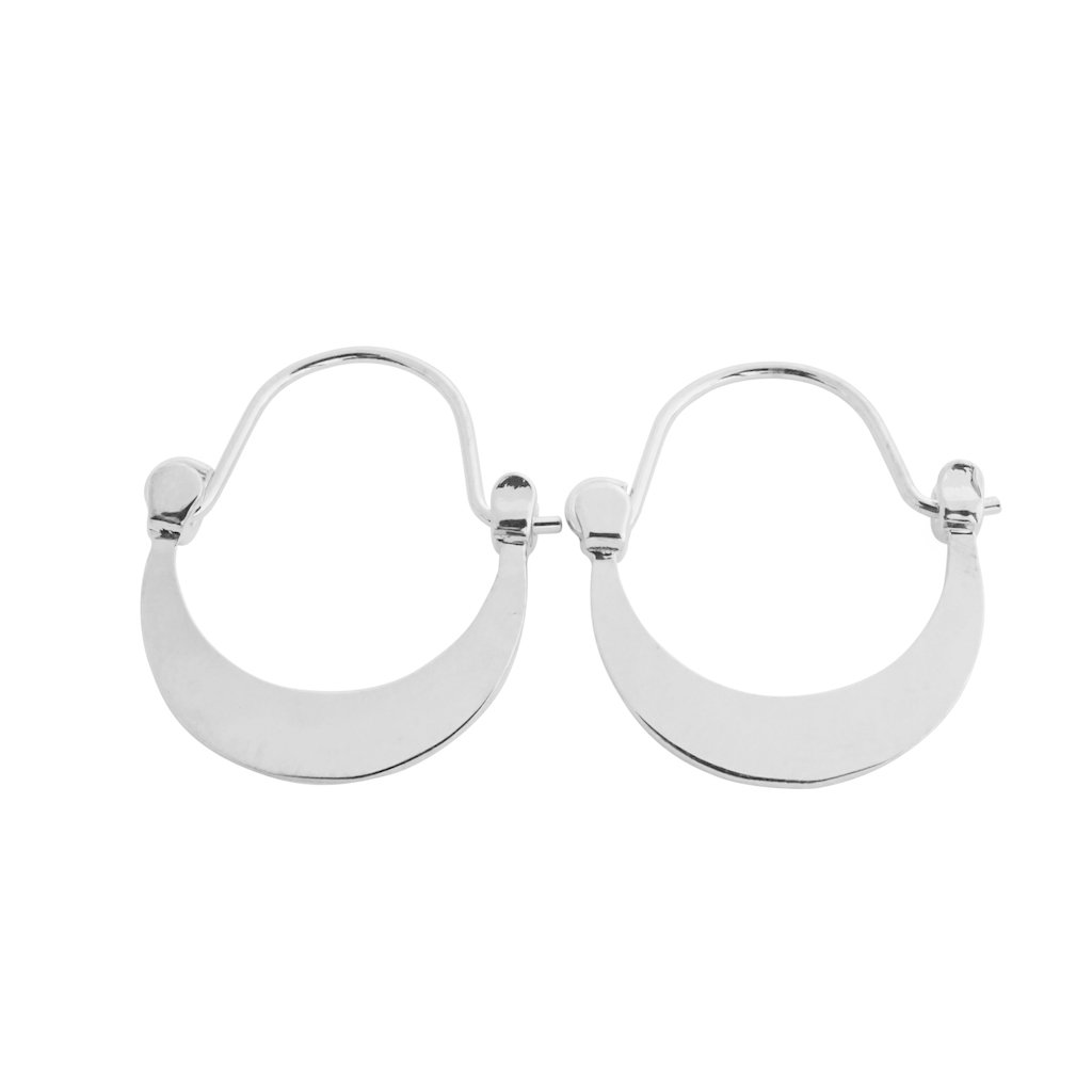 Presley Moon Hoops Earrings HONEYCAT Jewelry Silver 