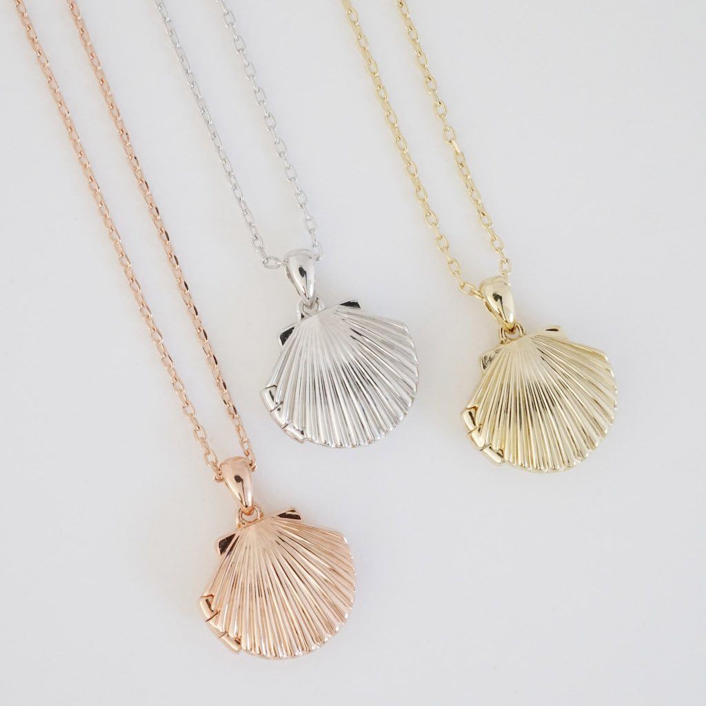 Shell Locket Necklace Necklaces HONEYCAT Jewelry 