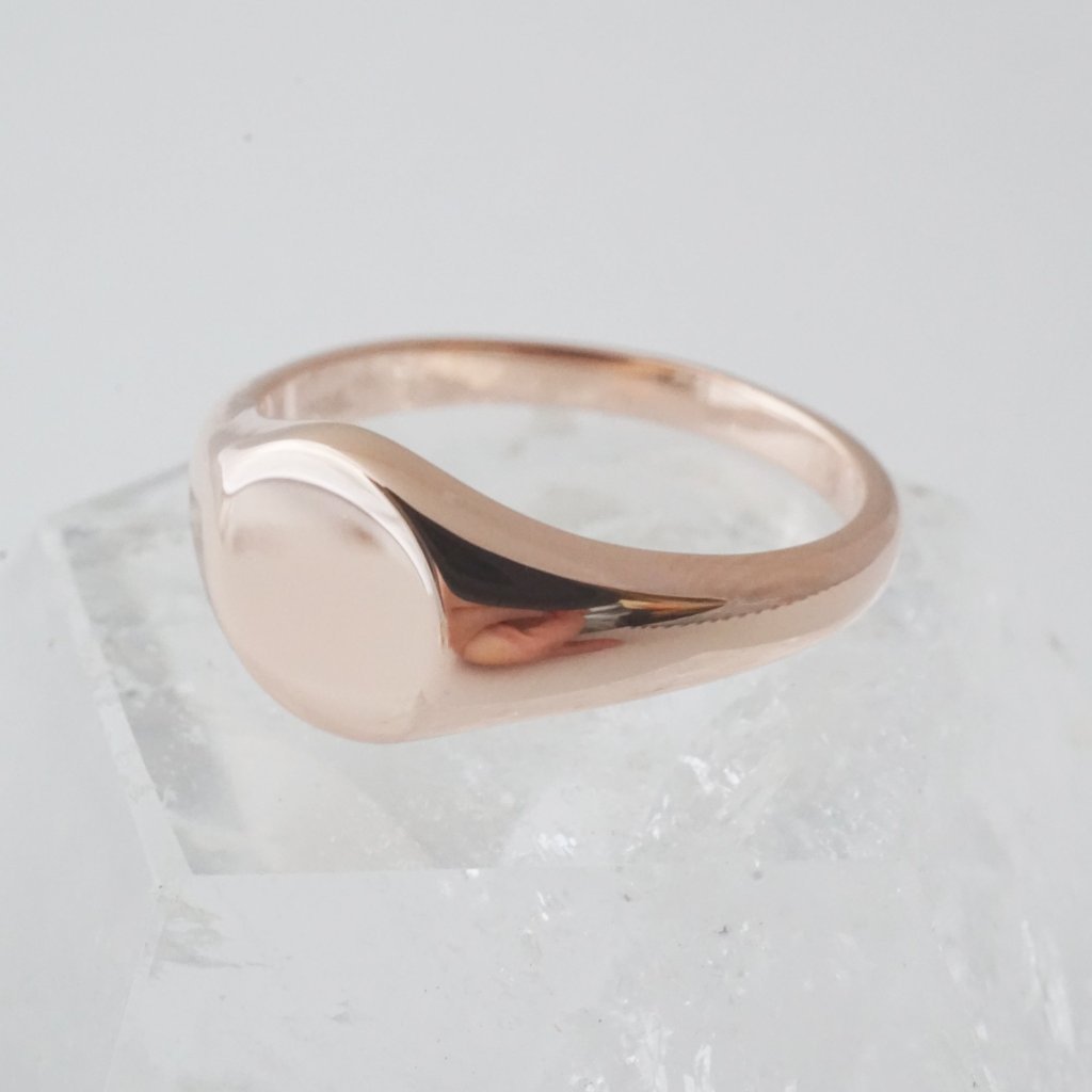Taylor Signet Ring Rings HONEYCAT Jewelry Rose Gold 5 