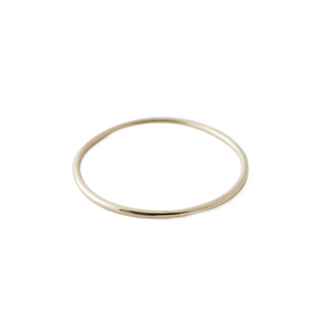Skinny Stacking Ring, 14k Gold Rings HONEYCAT Jewelry 